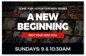 A New Beginning Medium InviteCards