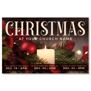 Christmas at Candle Medium InviteCards