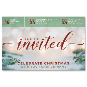You're Invited Snow Medium InviteCards
