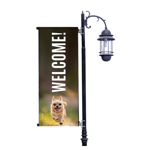 Come Back Fall Dog Light Pole Banners