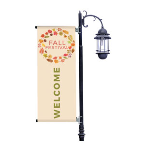 Fall Festival Foliage Light Pole Banners