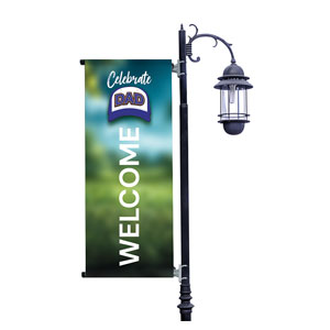 Father's Day Hat Light Pole Banners