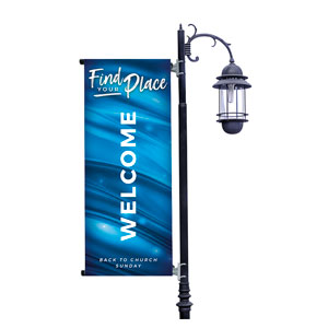 BTCS Find Your Place Waves Light Pole Banners