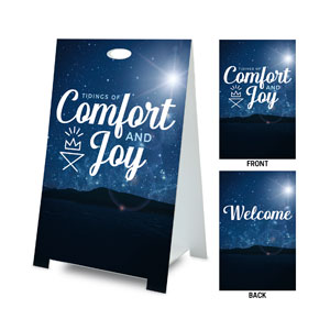Comfort and Joy Coroplast A-Frame