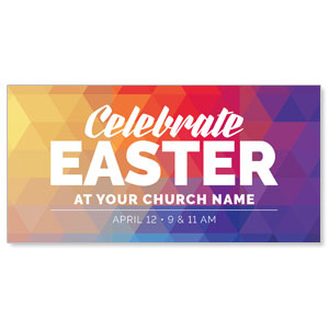 Geometric Bold Easter 11" x 5.5" Oversized Postcards