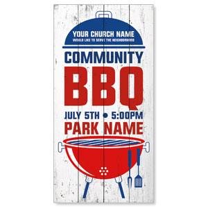 Summer BBQ 11" x 5.5" Oversized Postcards