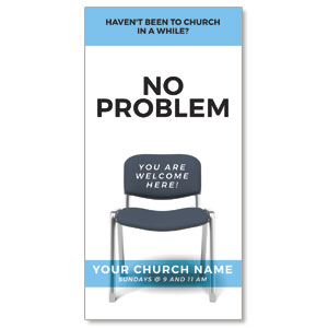 No Problem 11" x 5.5" Oversized Postcards