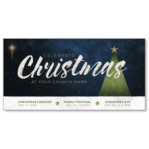 Christmas Tree Texture 11" x 5.5" Oversized Postcards