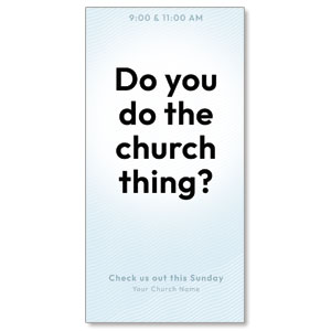 Do You Do The Church Thing 11" x 5.5" Oversized Postcards