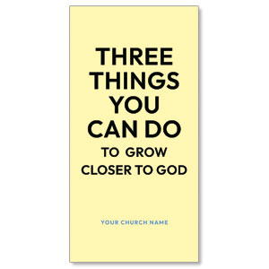 Three Things You Can Do 11" x 5.5" Oversized Postcards