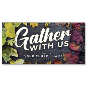 Gather with Us 11" x 5.5" Oversized Postcards