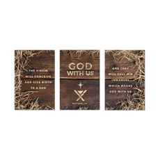 God with Us Straw Triptych 