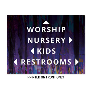 Scatter Directional 23" x 17.25" Rigid Sign