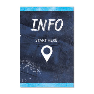 Blue Revival Info 23" x 34.5" Rigid Sign