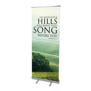 Reflections Hills 2'7" x 6'7"  Vinyl Banner