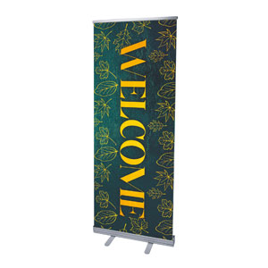 Fall Foil 2'7" x 6'7"  Vinyl Banner