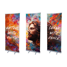 Enter With Faith Triptych 