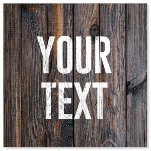Dark Wood Easter At Your Text StickUp