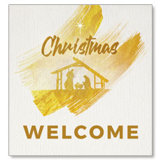 Christmas Gold Brush Stroke 