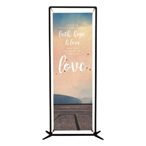 Photo Scriptures 1 Cor 13:13 2' x 6' Banner