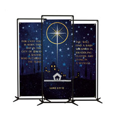 Bethlehem Christmas Star Triptych 