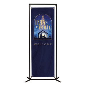 Hope Is Born Nativity 2' x 6' Banner