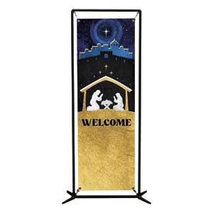 Nativity Begins with Christ 2' x 6' Banner