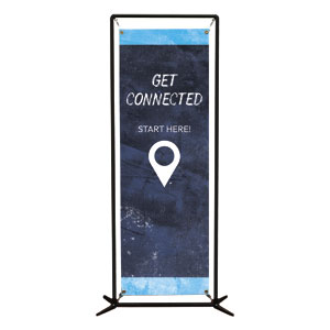 Blue Revival Get Connected 2' x 6' Banner