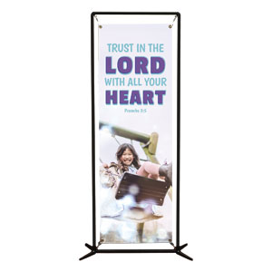 Kids Trust In The Lord 2' x 6' Banner