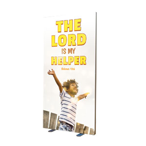 Kids Lord Is My Helper Silicone Edge Banners