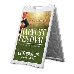 Harvest Festival Child 2' x 3' Street Sign Banners