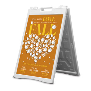 Love Fall Leaves 2' x 3' Street Sign Banners