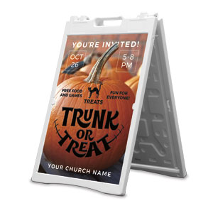 Trunk or Treat Pumpkin Carving 2' x 3' Street Sign Banners