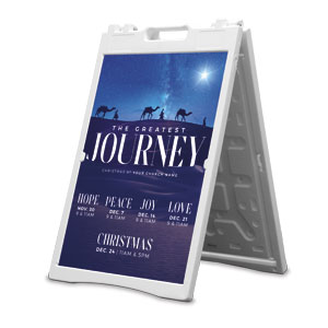 Greatest Journey 2' x 3' Street Sign Banners