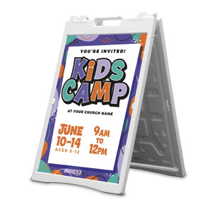 Kids Camp Purple 2' x 3' Street Sign Banners