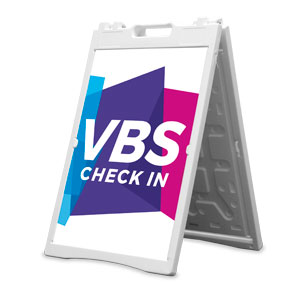 Vibrant Shapes VBS Check In 2' x 3' Street Sign Banners