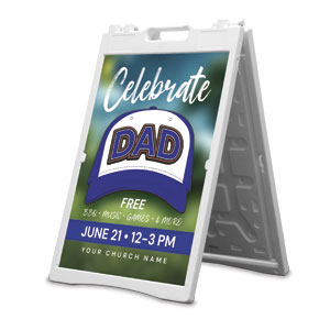 Father's Day Hat 2' x 3' Street Sign Banners