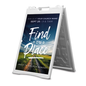 BTCS Find Your Place 2' x 3' Street Sign Banners