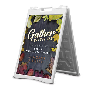 Gather with Us 2' x 3' Street Sign Banners