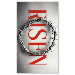 Red Risen Crown 3 x 5 Vinyl Banner