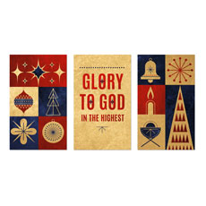 Celebrate Christmas Icons Triptych 