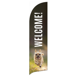 Come Back Fall Dog Flag Banner