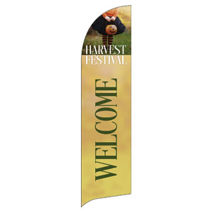Harvest Festival Child Flag Banner