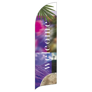 Easter Collage Flag Banner
