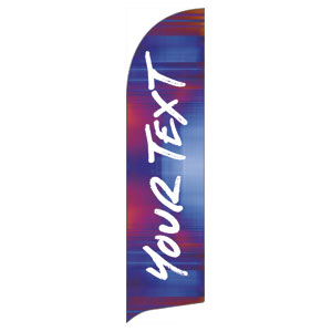 Colorful Blur Your Text Flag Banner