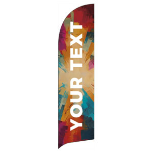 Color Tiles Your Text Flag Banner