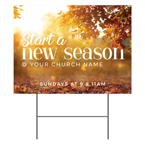 New Season Flare 18"x24" YardSigns