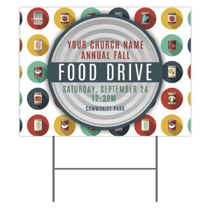 Food Drive Can 18"x24" YardSigns