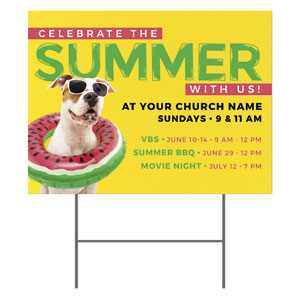 Summer Dog 18"x24" YardSigns