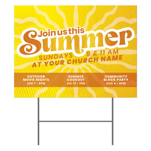 Summer Rays 18"x24" YardSigns